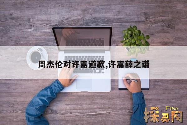周杰伦对许嵩道歉,许嵩薛之谦