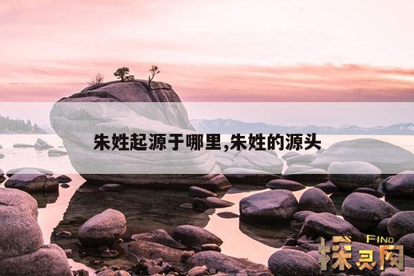 朱姓起源于哪里,朱姓的源头