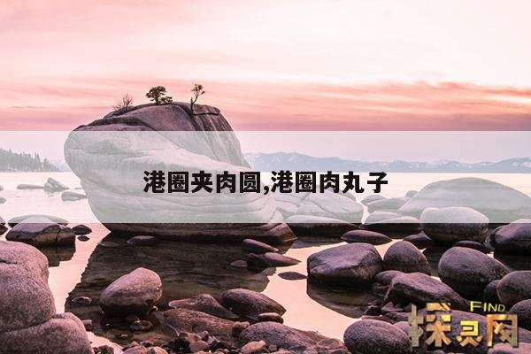 港圈夹肉圆,港圈肉丸子