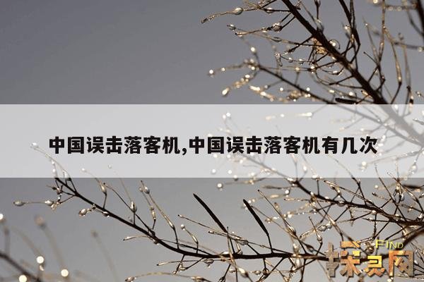 中国误击落客机,中国误击落客机有几次