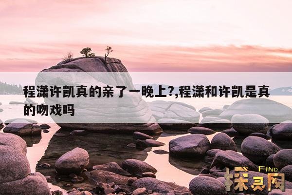 程潇许凯真的亲了一晚上?,程潇和许凯是真的吻戏吗
