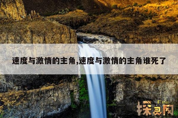 速度与激情的主角,速度与激情的主角谁死了