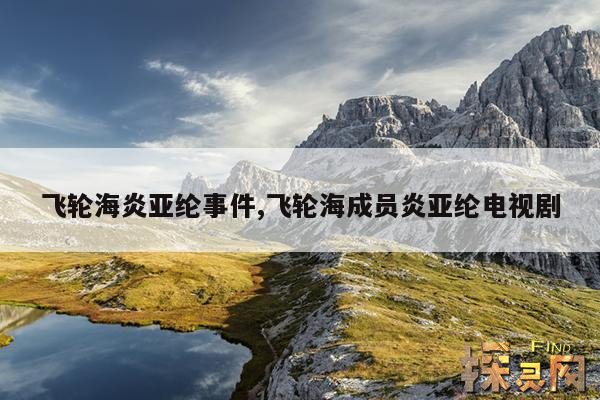 飞轮海炎亚纶事件,飞轮海成员炎亚纶电视剧
