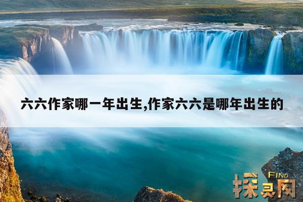 六六作家哪一年出生,作家六六是哪年出生的