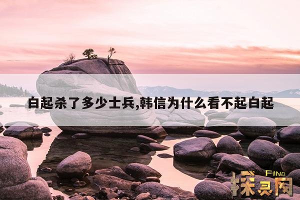 白起杀了多少士兵,韩信为什么看不起白起