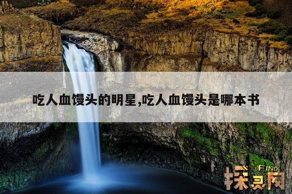 吃人血馒头的明星,吃人血馒头是哪本书