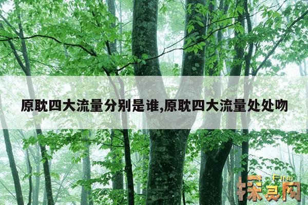 原耽四大流量分别是谁,原耽四大流量处处吻
