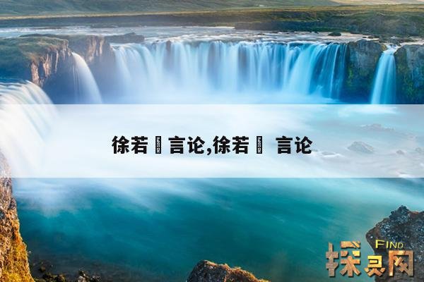 徐若瑄言论,徐若瑄 言论
